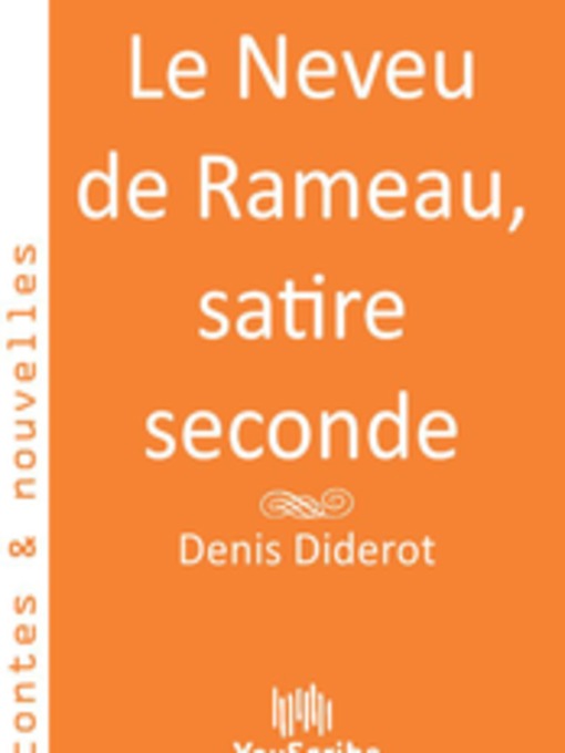 Title details for Le Neveu de Rameau, satire seconde by Denis Diderot - Available